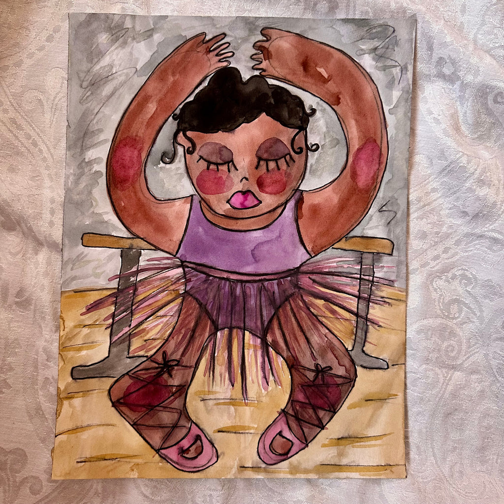 Ballet Studio Original Watercolor