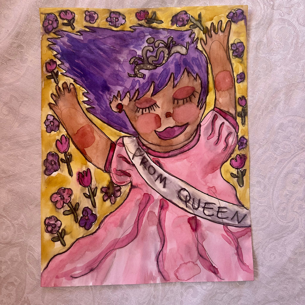 Prom Queen Original Watercolor