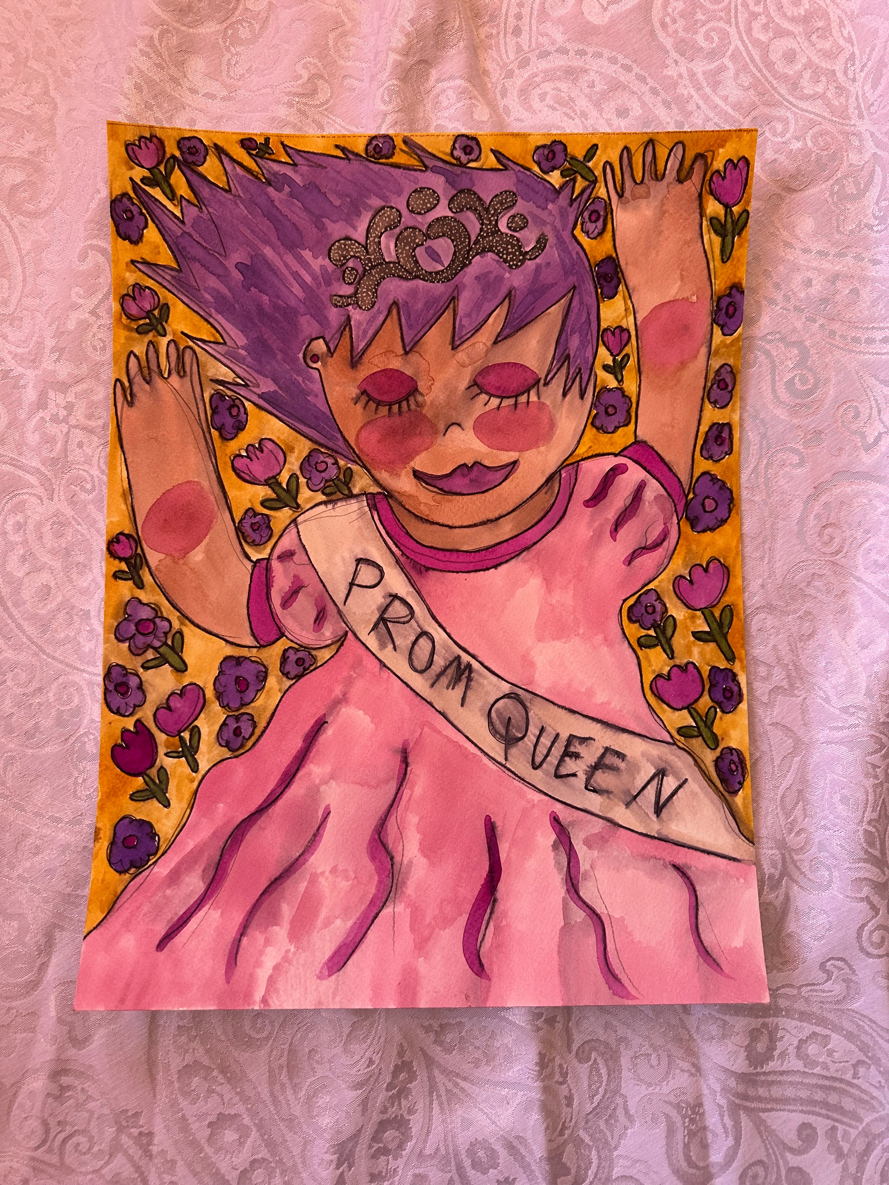 Prom Queen Watercolor Original