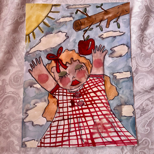 Apple Tree Original Watercolor
