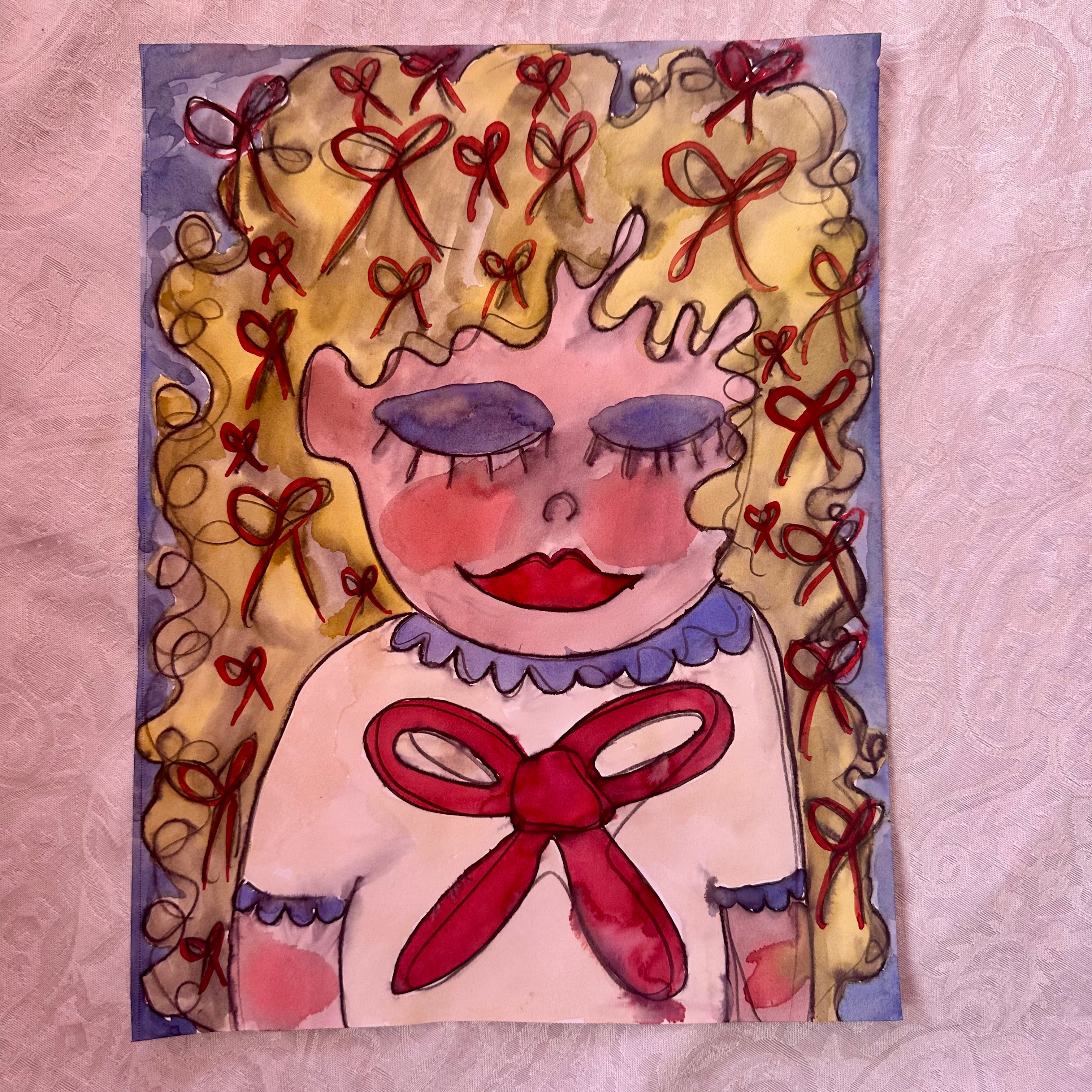 Bows Bows Bows Original Watercolor