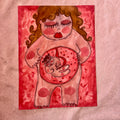 Pregnant Original Watercolor