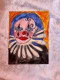 Clown Original Watercolor